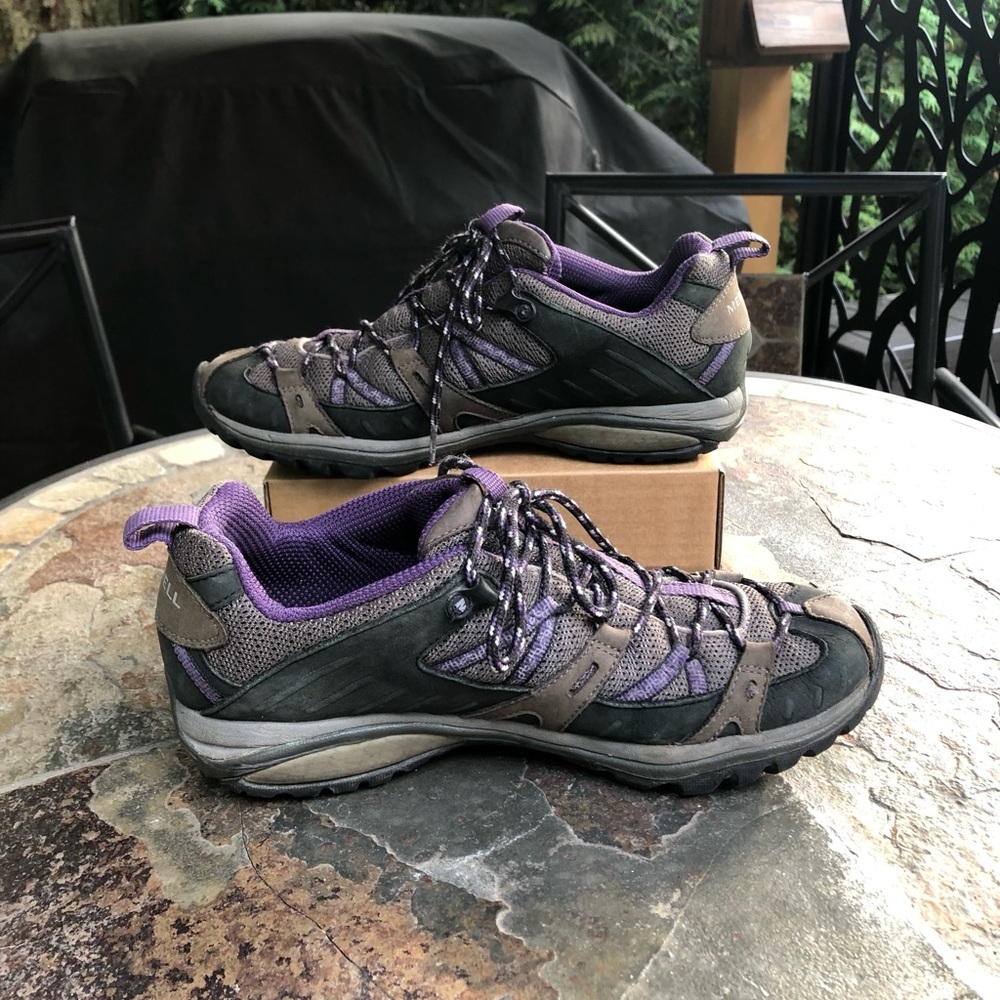 Women's Purple Trail Sneakers - Outdoor Walking Shoes